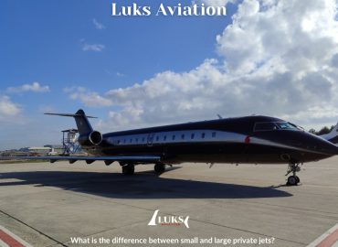 Difference between small and large private jets