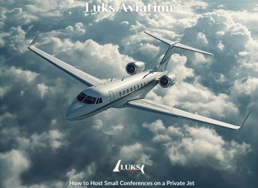 organizing conferences on a private jet